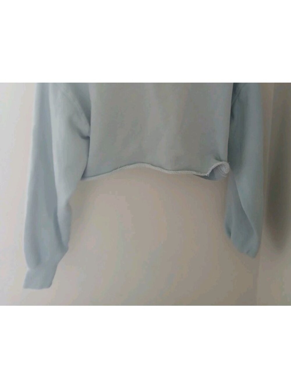 Aritzia Tna Cozy AF Fleece Cropped Raw Hem Sweatshirt - Picture 9 of 9